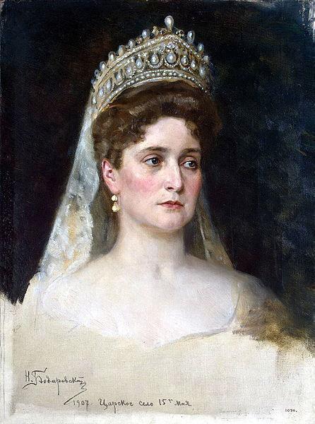 Nikolas Kornilievich Bodarevsky Portrait of the Empress Alexandra Fedorovna oil painting picture